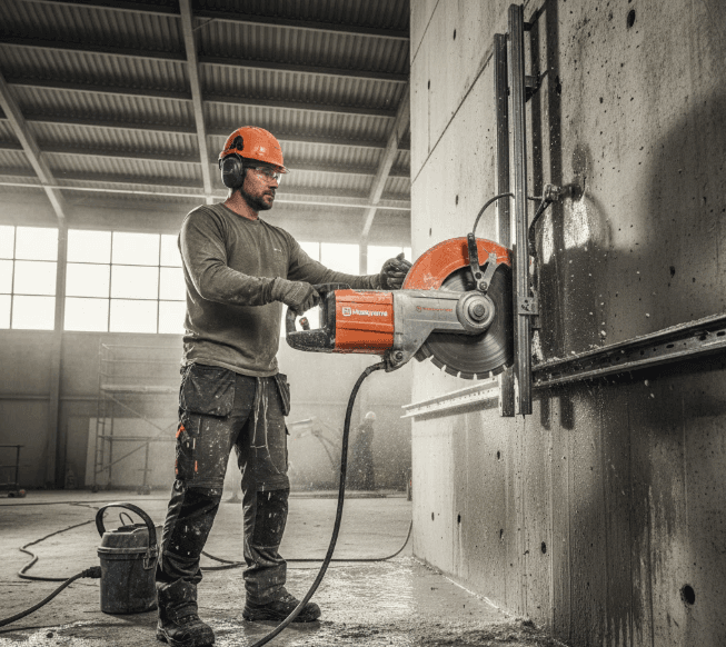Husqvarna WS 220 Wall Saw with replacement parts